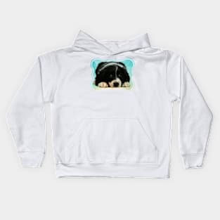 Border Collie Puppy Kids Hoodie